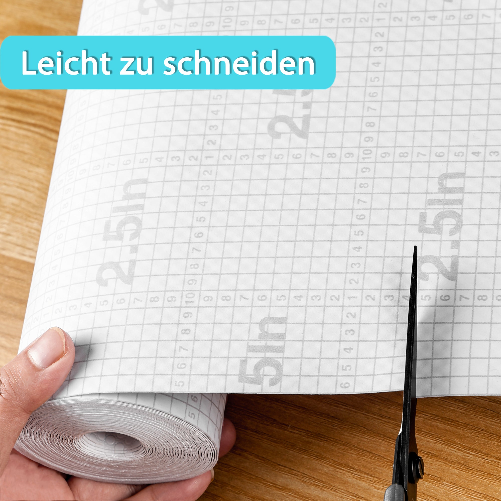 Janeart 15.7-Inch Adhesive Cabinet Liner: Peel and Stick Cabinet Drawer Mat 15.7" Wide x 196 INCream White - Non Slip Waterproof Cupboard Liner for Pantry Countertop Gift