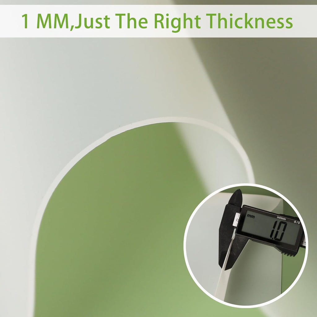 Clear Silicone Mat for Kitchen Counter: 10.24”x 14.2”(1MM) Non-slip Countertop Protector Liner, Small Non-Stick Baking Mat, Heat Resistant Placemat for Pastry, Translucent(2/Pack)