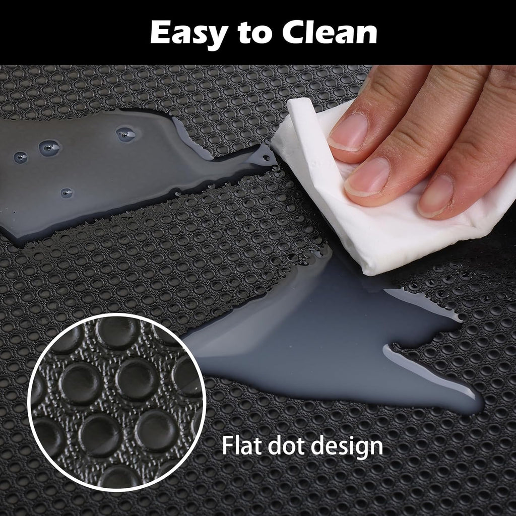 Janeart Black Shelf Liner 10.5 in Wide: Thick Easy Cutting Pantry Wire Shelves Liners - Waterproof Kitchen Cabinet Liner for Shoe Rack - Multi-Size 10.5" x 145.7"